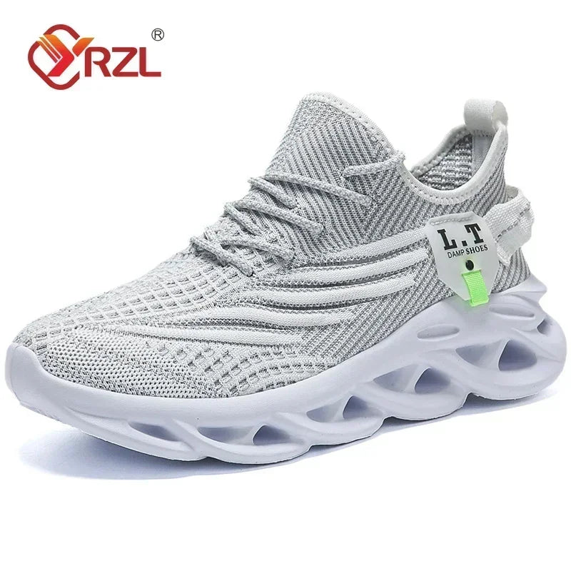 YRZL Men's Breathable Mesh Running Sneakers