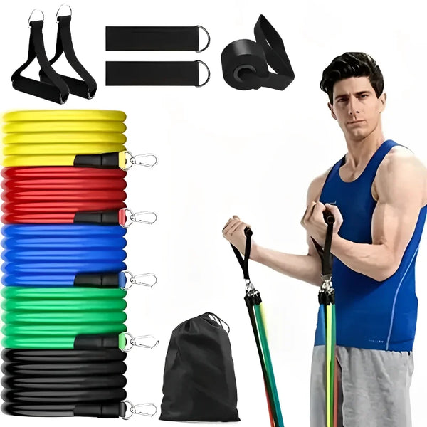 11pcs/Set Pull Rope Resistance Bands