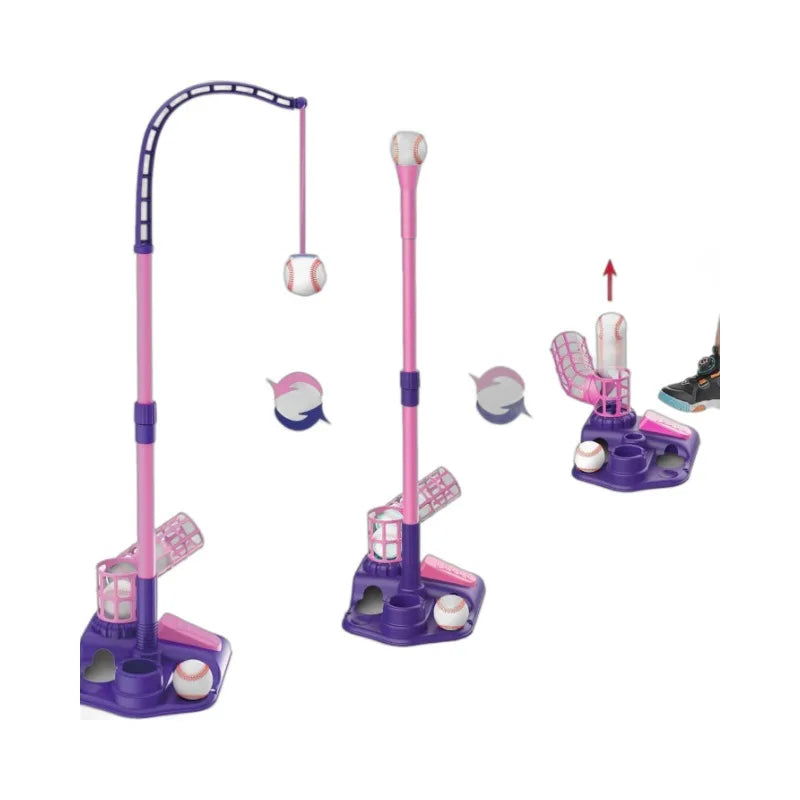3-in-1 T-Ball Set for Kids – Baseball Toy with Hanging Tee