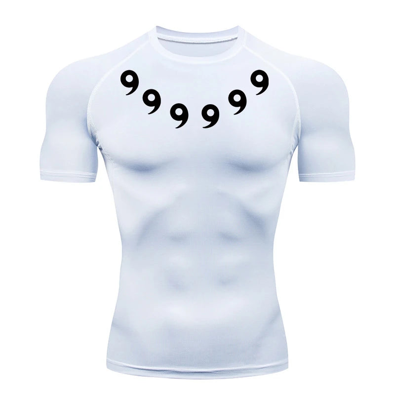 Men’s Printed Compression Workout Shirt