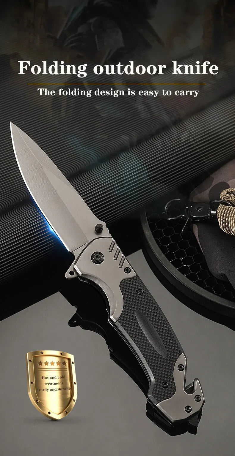 Outdoor Tactical Folding Survival Knife