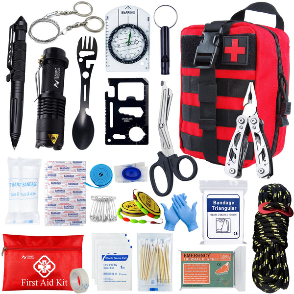 Tactical Car First Aid & Survival Kit