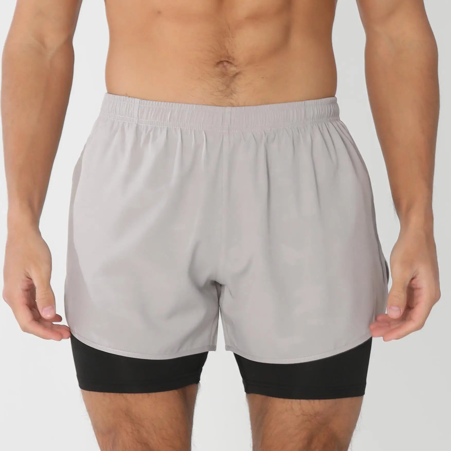 Men’s Quick-Dry Gym Running Shorts with Liner
