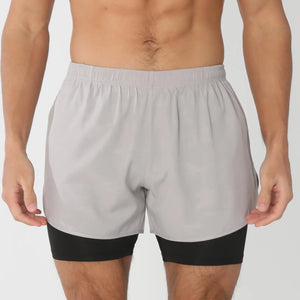 Men’s Quick-Dry Gym Running Shorts with Liner