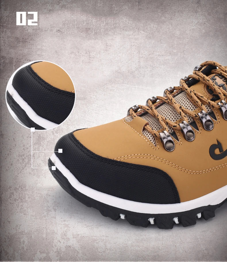 Men’s Waterproof Leather Hiking & Tactical Shoes