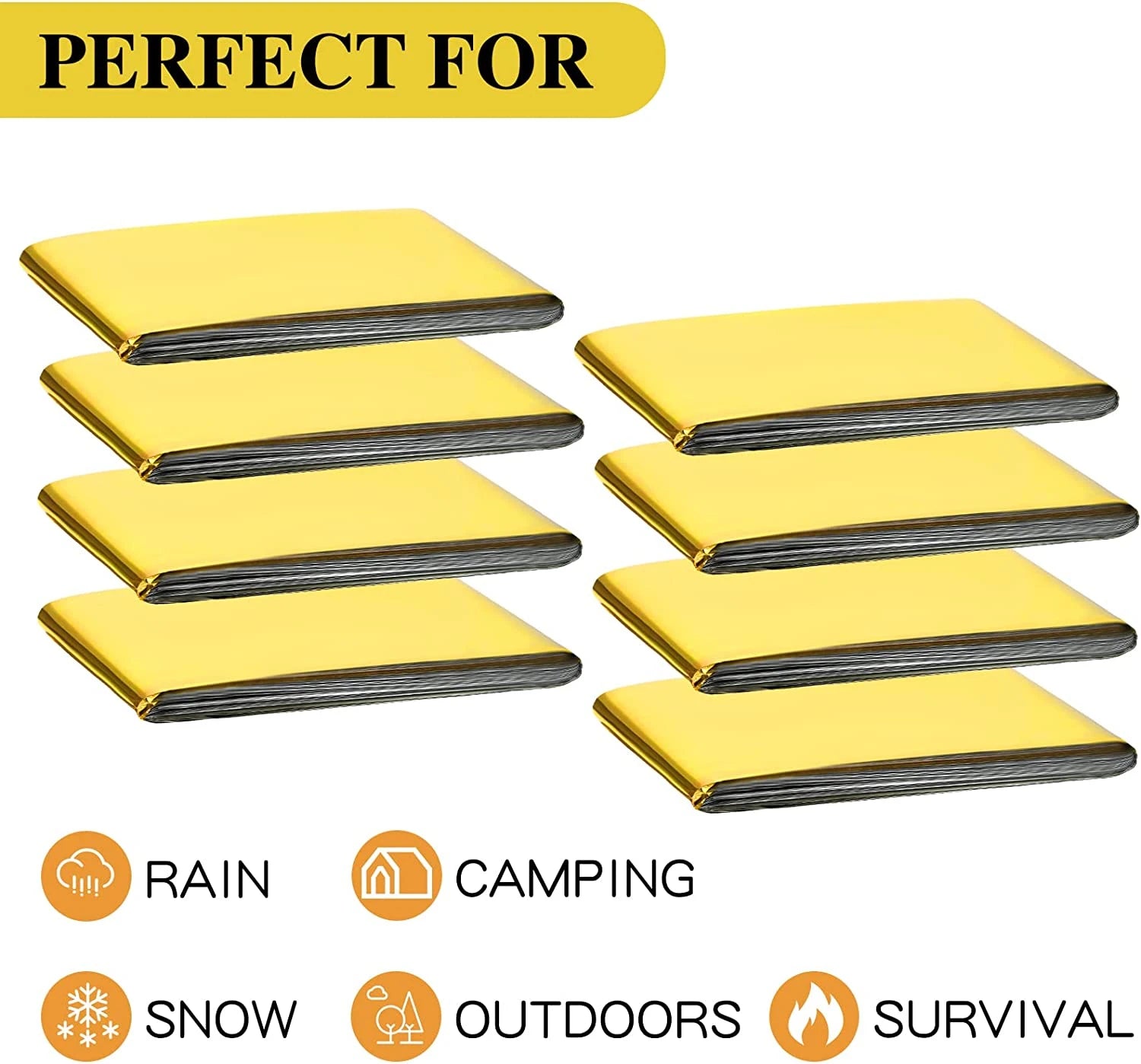 Outdoor Waterproof Survival Thermal Blanket (5-30 Pc)