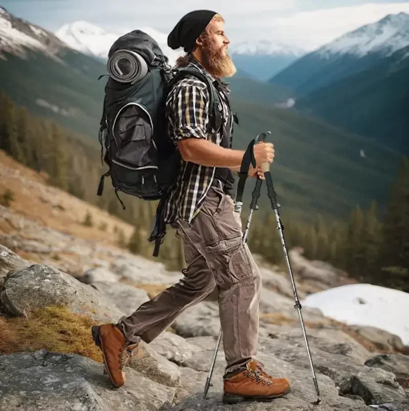 Ultra-Lightweight Folding Trekking Pole – Telescopic Aluminum