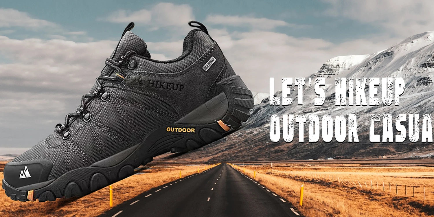 HIKEUP Men’s Non-Slip Breathable Hiking Shoes