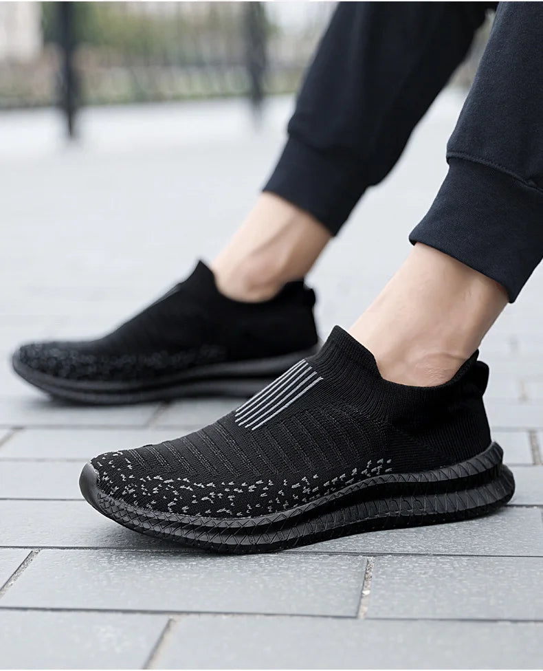 Men's Breathable Slip-On Running Sneakers