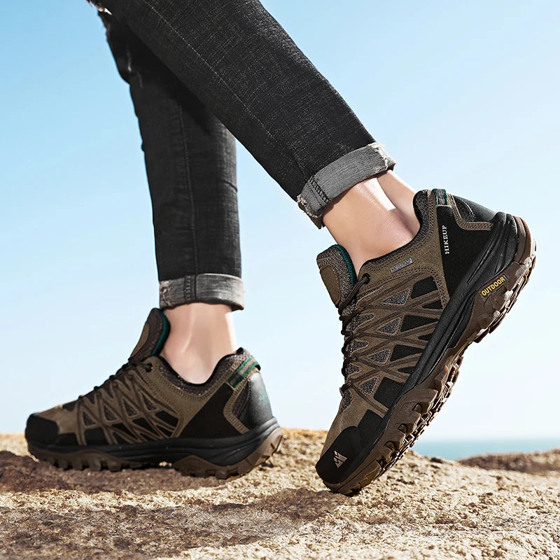 HIKEUP Men’s Breathable Hiking Shoes