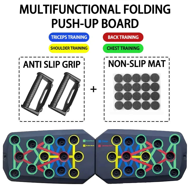 Portable Foldable Push-Up Board Set – Multifunction Fitness Tool