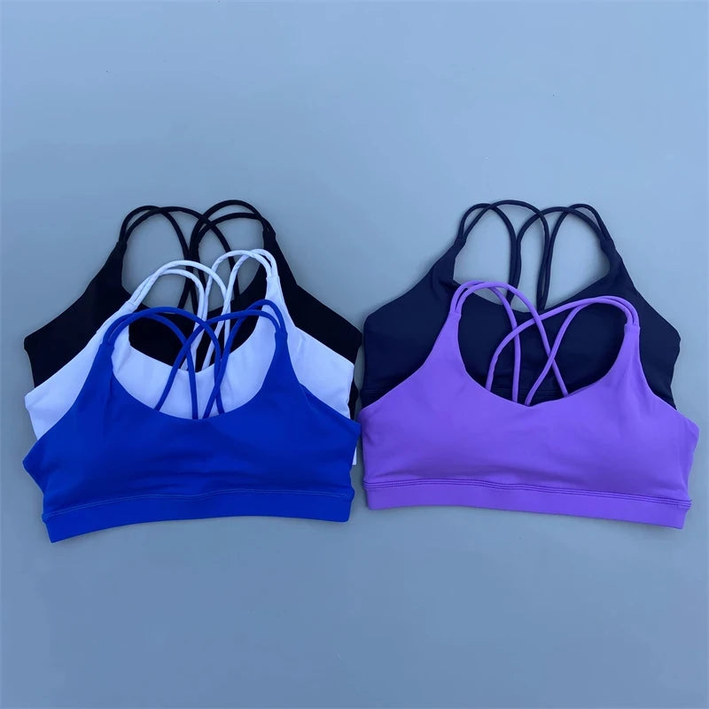 Women’s Solid Color High-Strength Sports Bra