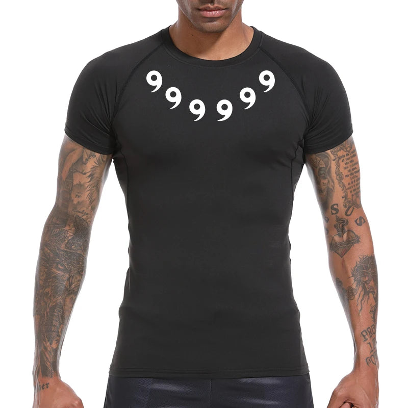 Men’s Printed Compression Workout Shirt