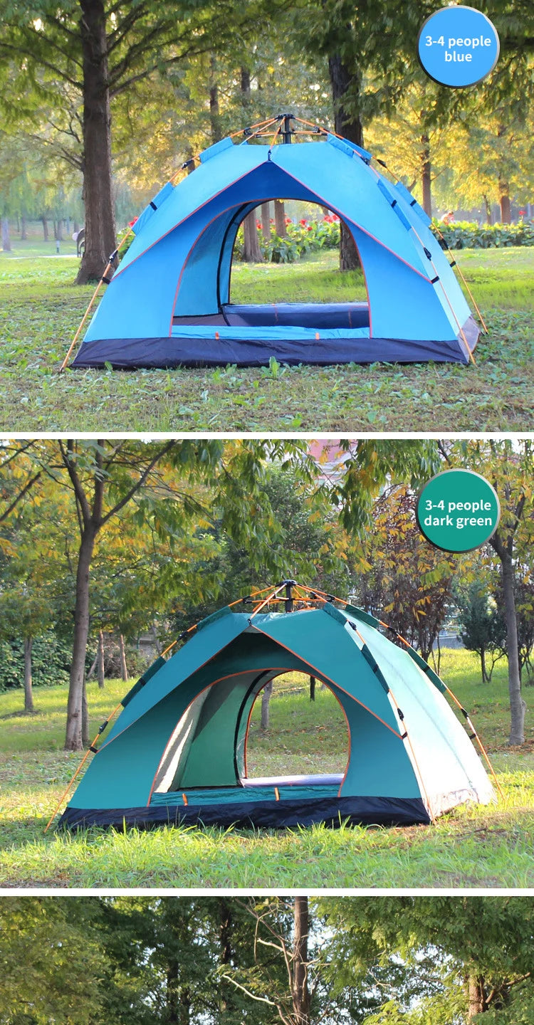 Outdoor Folding Tent – Fully Automatic Quick Opening Tent for 3-4 Person Camping