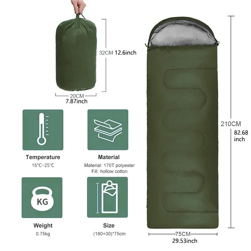 Ultralight 4-Season Waterproof Camping Sleeping Bag