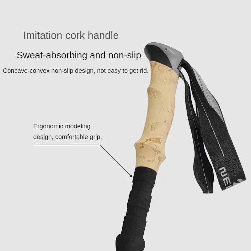 Ultra-Lightweight Folding Trekking Pole – Telescopic Aluminum