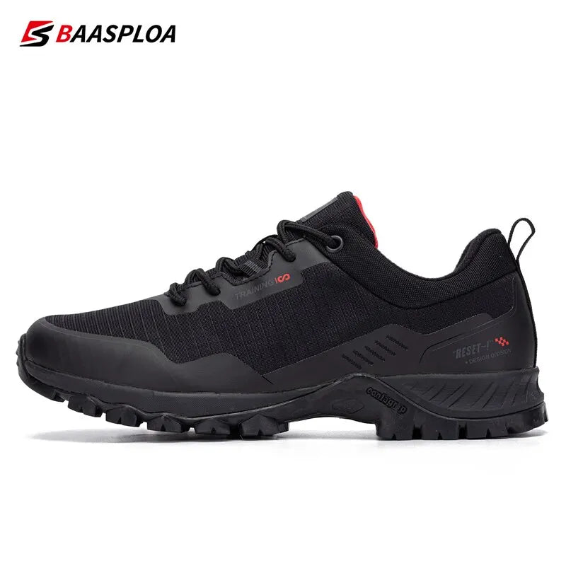 Baasploa Men's Anti-Skid Waterproof Hiking Shoes