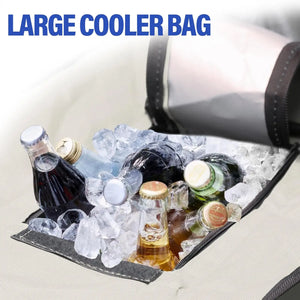 Double Camping Chair with Canopy & Cooler