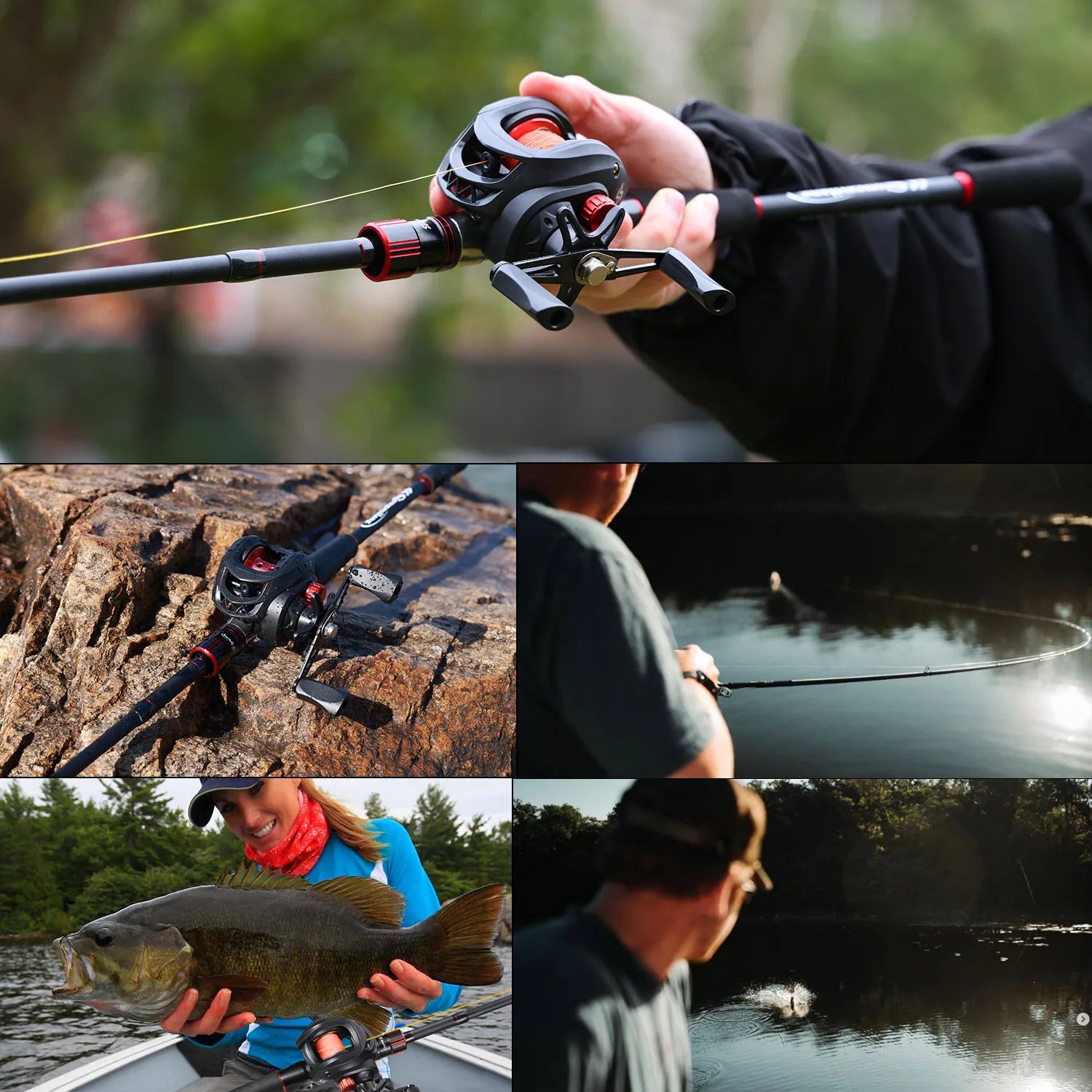 Sougayilang Fishing Rod Reel Combo