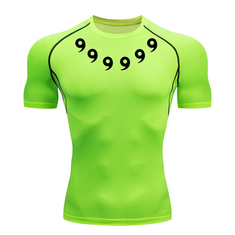 Men’s Printed Compression Workout Shirt