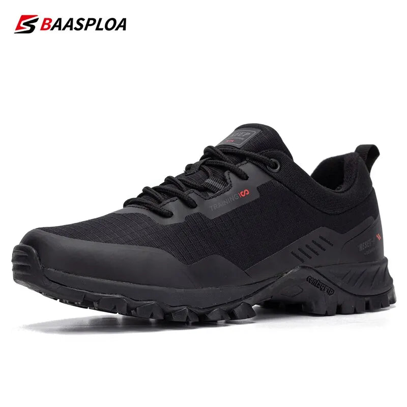 Baasploa Men's Anti-Skid Waterproof Hiking Shoes
