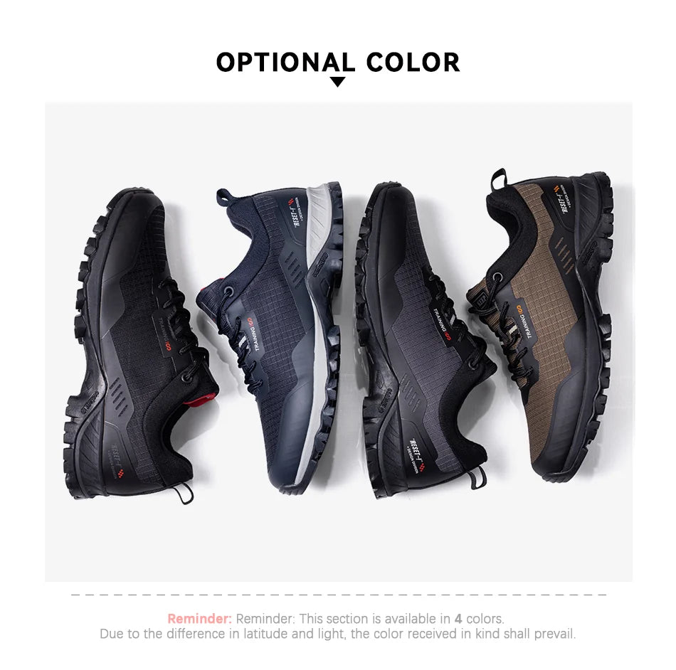 Baasploa Men's Anti-Skid Waterproof Hiking Shoes