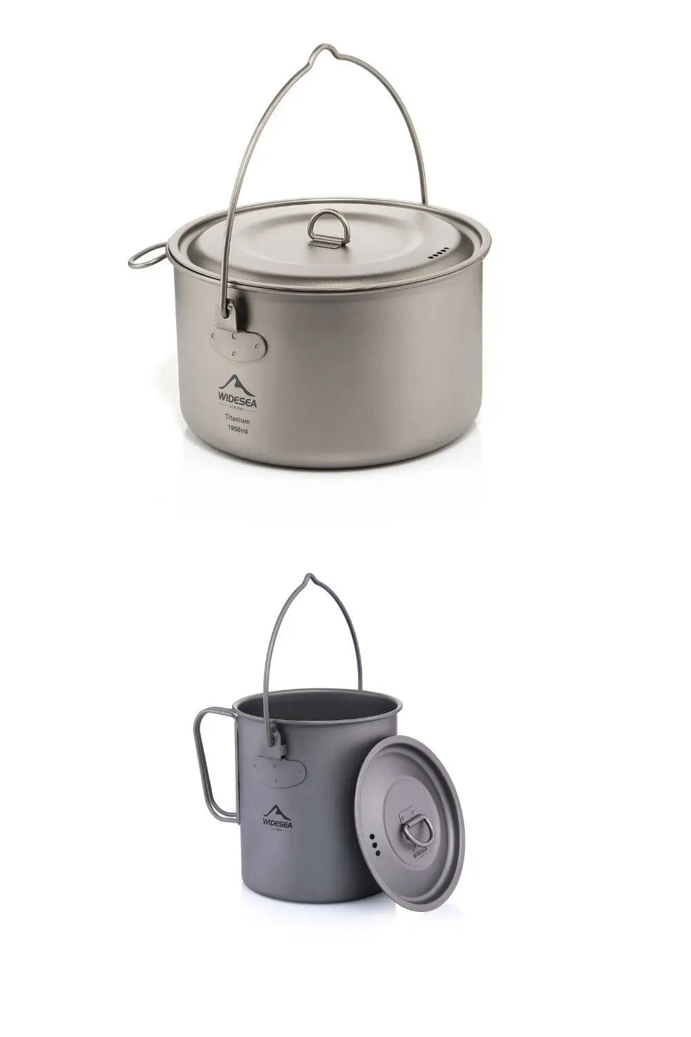 Widesea Titanium Camping Cookware Set