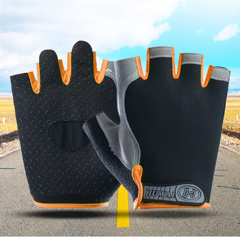Unisex Fingerless Motorcyclist Gloves