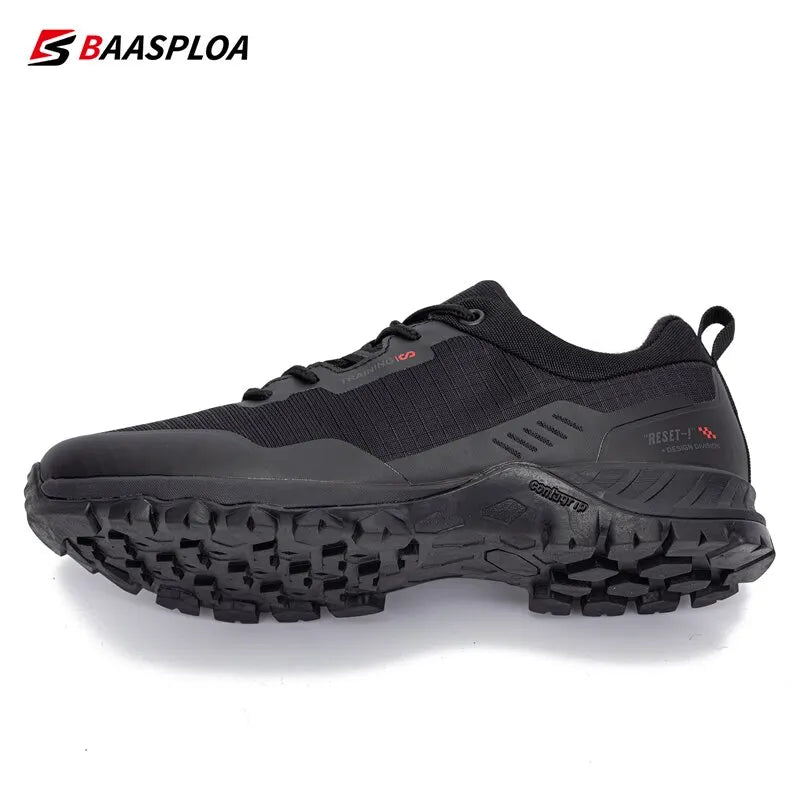 Baasploa Men's Anti-Skid Waterproof Hiking Shoes