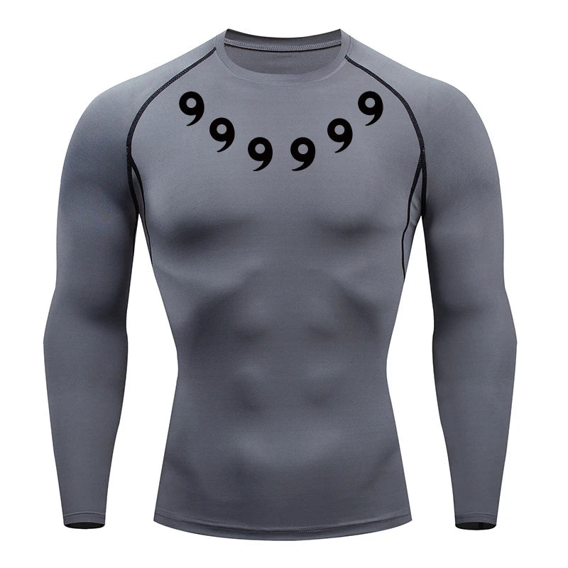 Men’s Printed Compression Workout Shirt