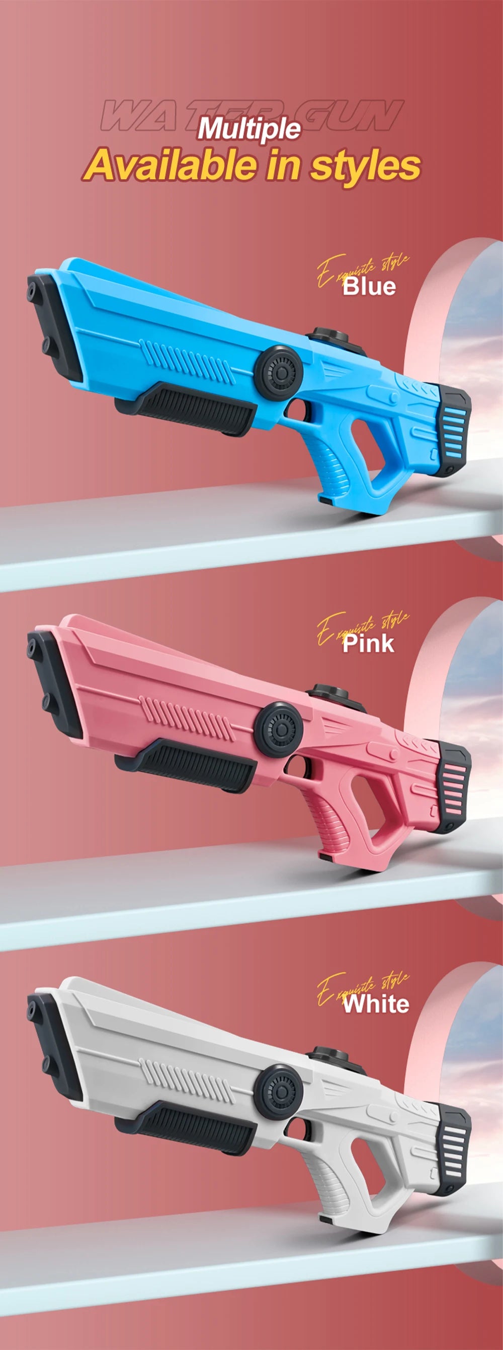 Electric Automatic Water Storage Gun Toys