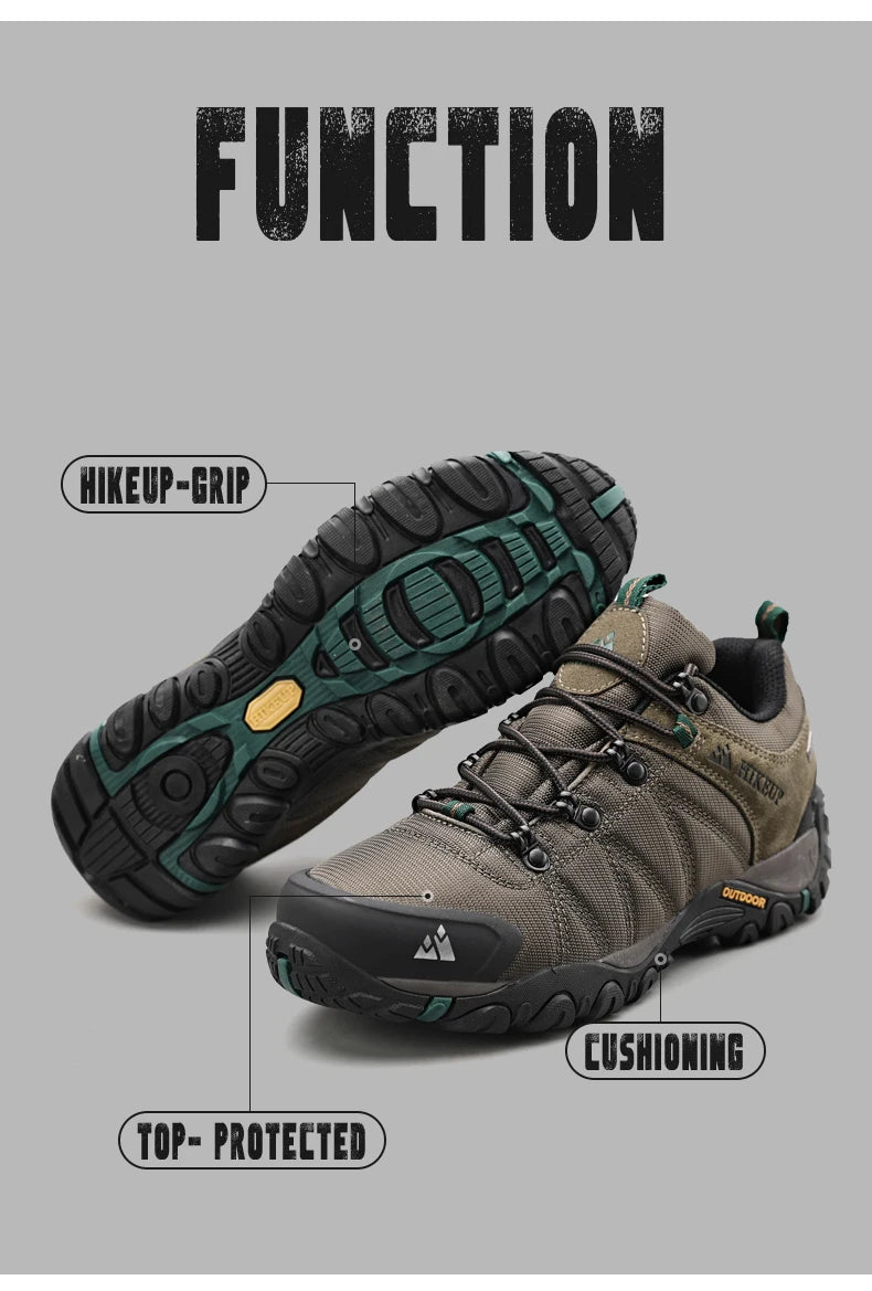 HIKEUP Men’s Non-Slip Breathable Hiking Shoes
