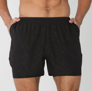 Men’s Quick-Dry Gym Running Shorts with Liner