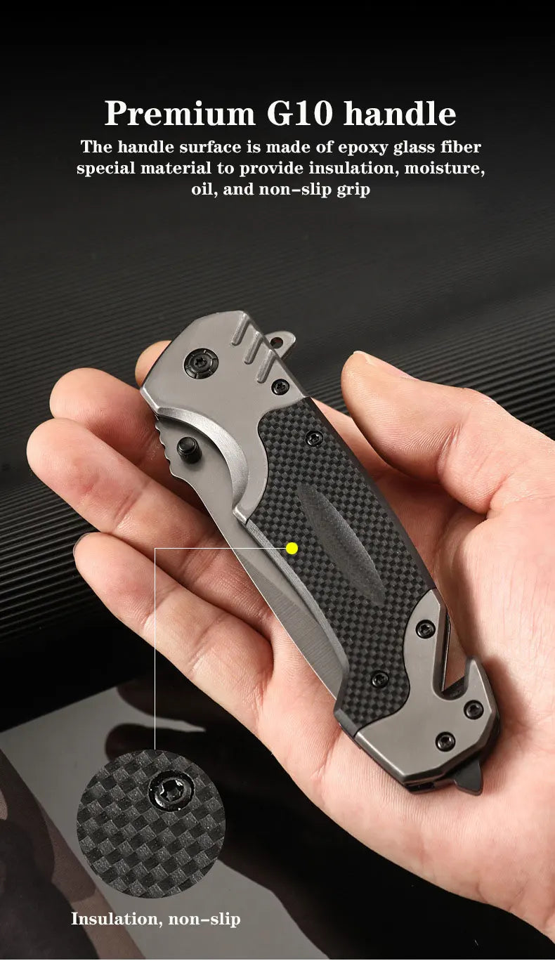 Outdoor Tactical Folding Survival Knife