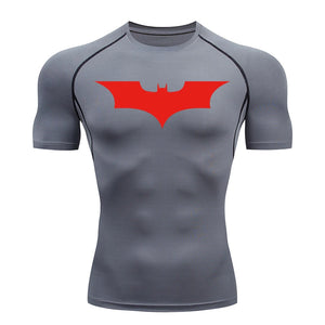 Men’s Bat Print Compression Workout Shirt
