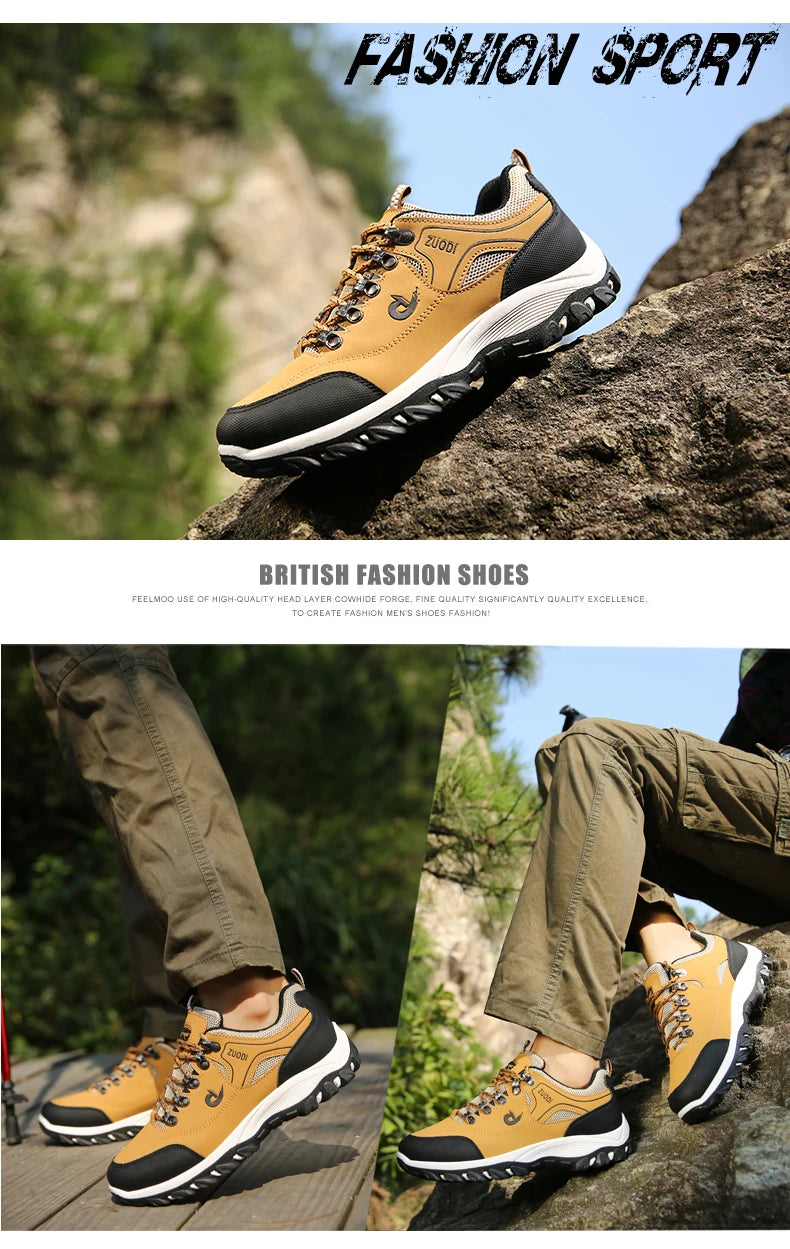 Men’s Waterproof Leather Hiking & Tactical Shoes