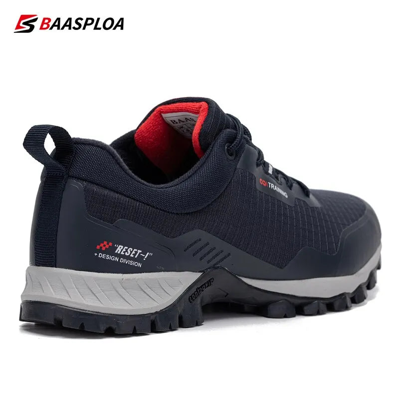 Baasploa Men's Anti-Skid Waterproof Hiking Shoes