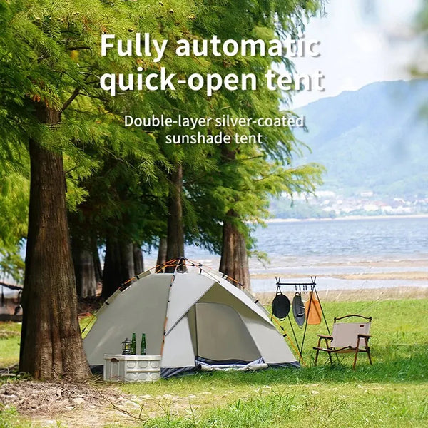 Outdoor Folding Tent – Fully Automatic Quick Opening Tent for 3-4 Person Camping