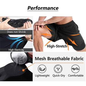 Berserk Skull Print 2-in-1 Men’s Workout Shorts