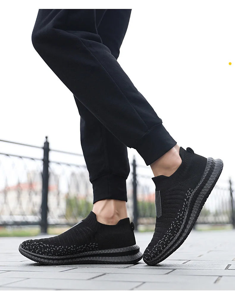 Men's Breathable Slip-On Running Sneakers