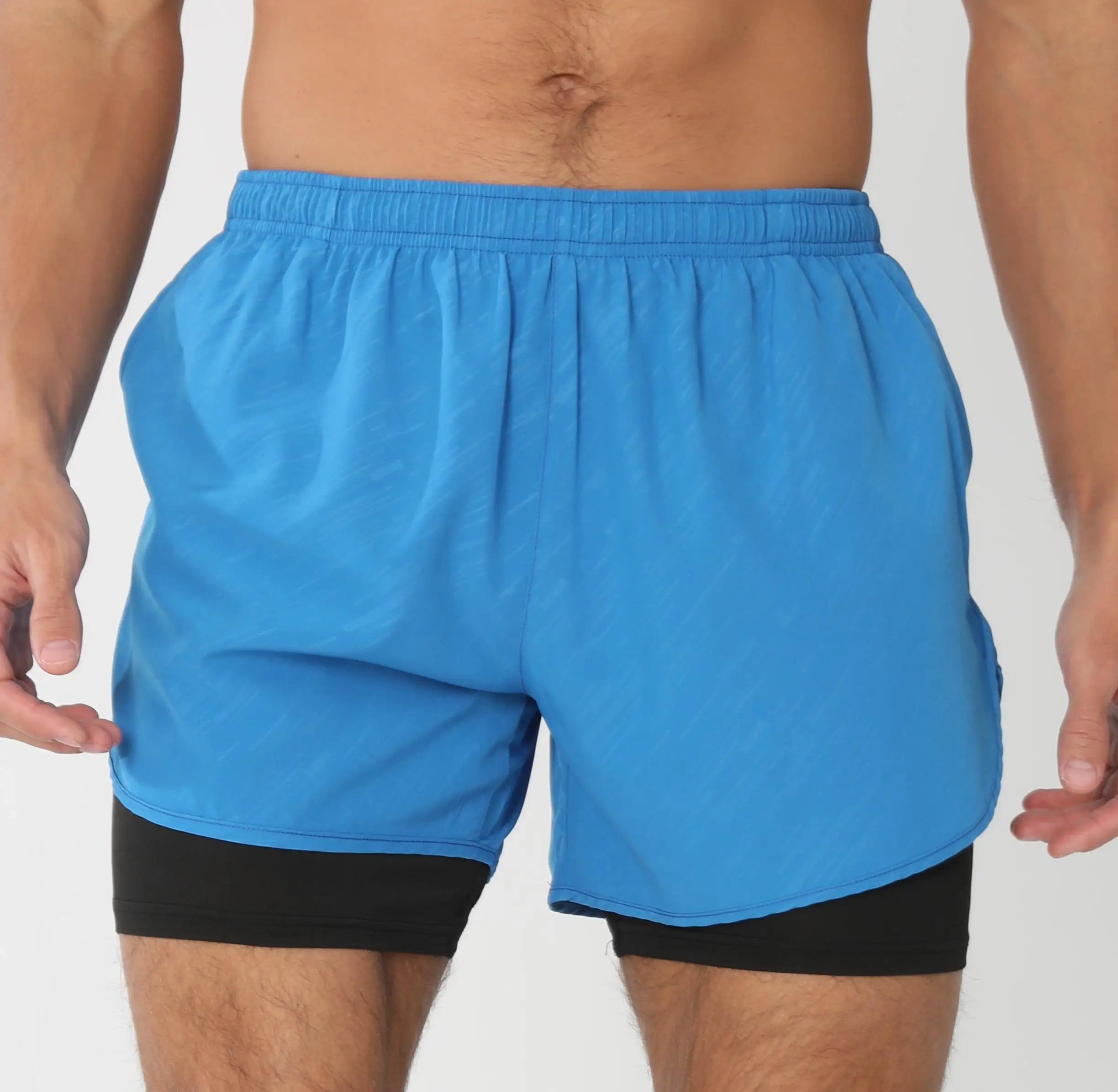 Men’s Quick-Dry Gym Running Shorts with Liner
