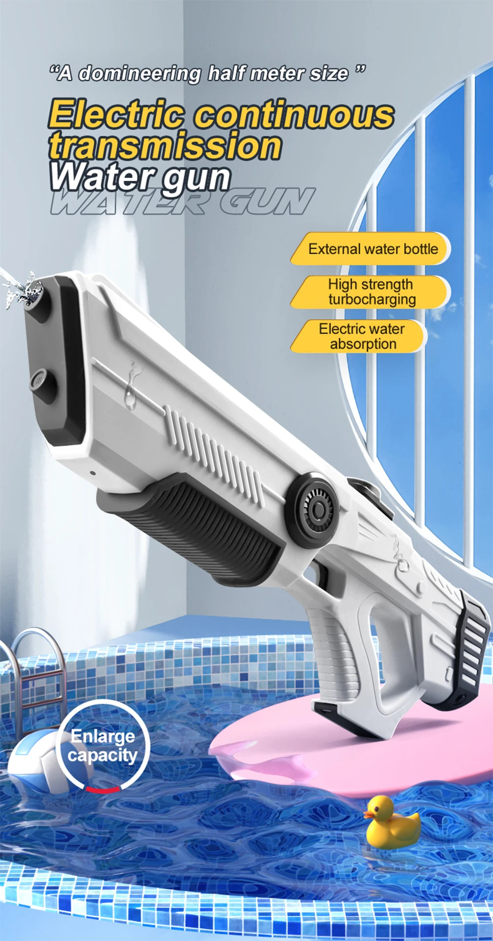 Electric Automatic Water Storage Gun Toys