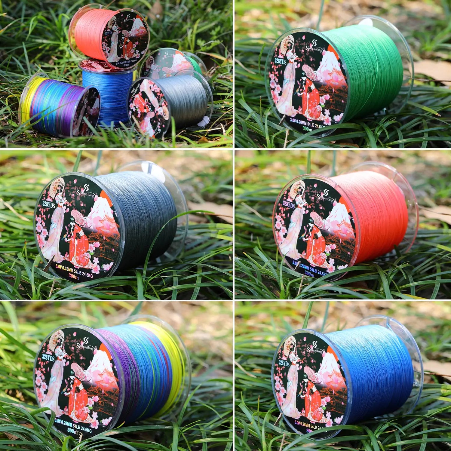 Sougayilang 300M 8 Strands Braided Fishing Line