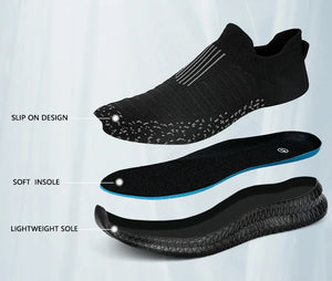 Men's Breathable Slip-On Running Sneakers