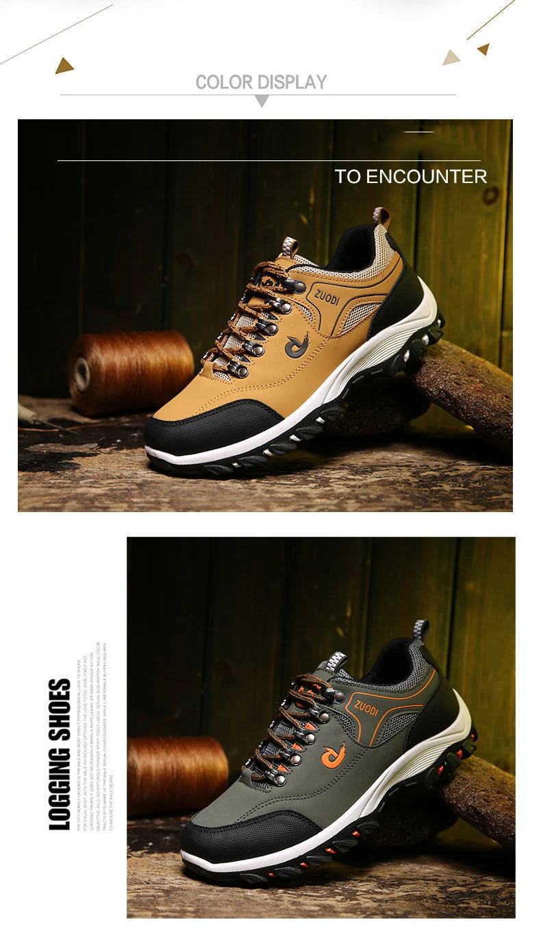 Men’s Waterproof Leather Hiking & Tactical Shoes