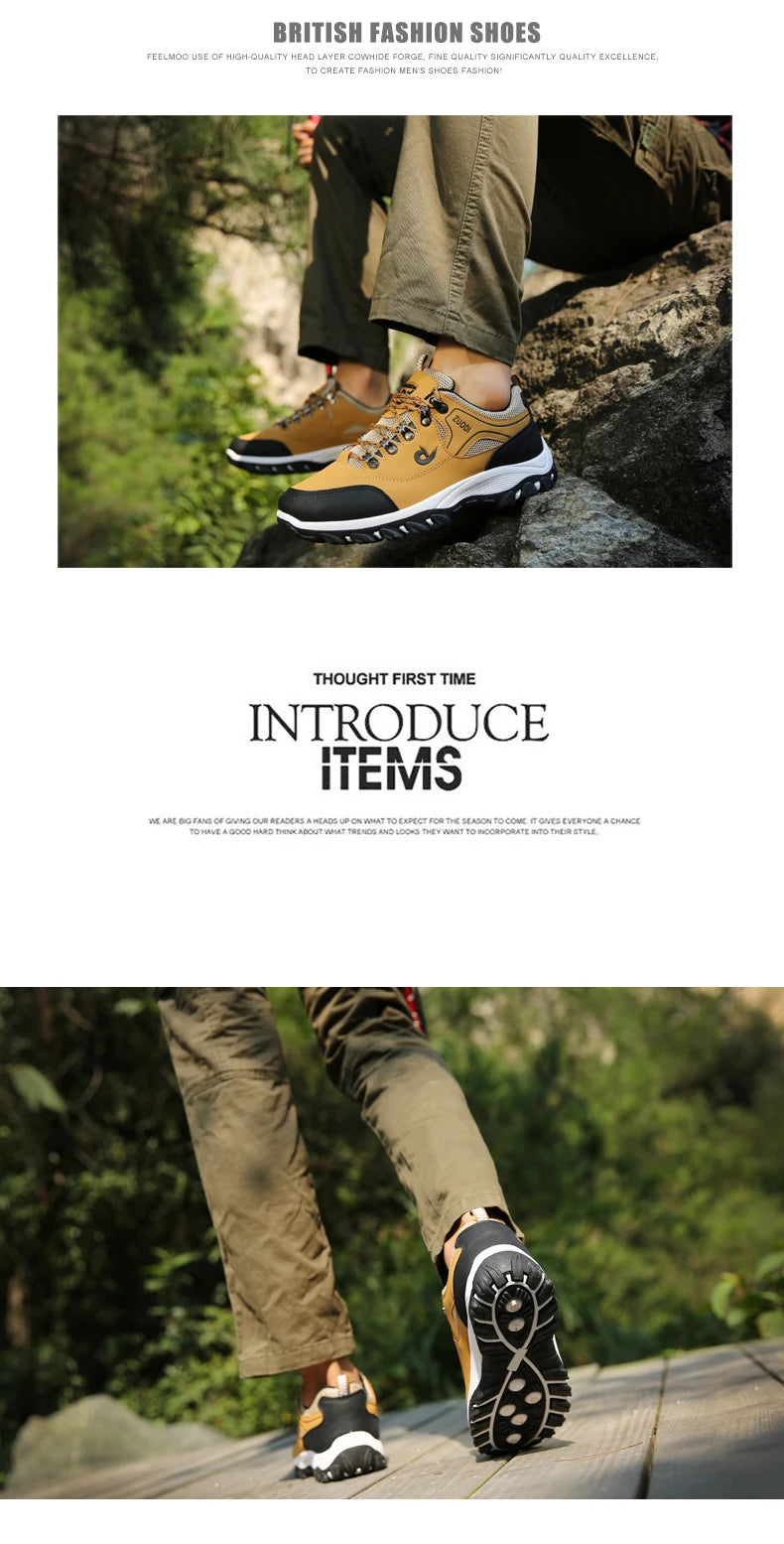 Men’s Waterproof Leather Hiking & Tactical Shoes