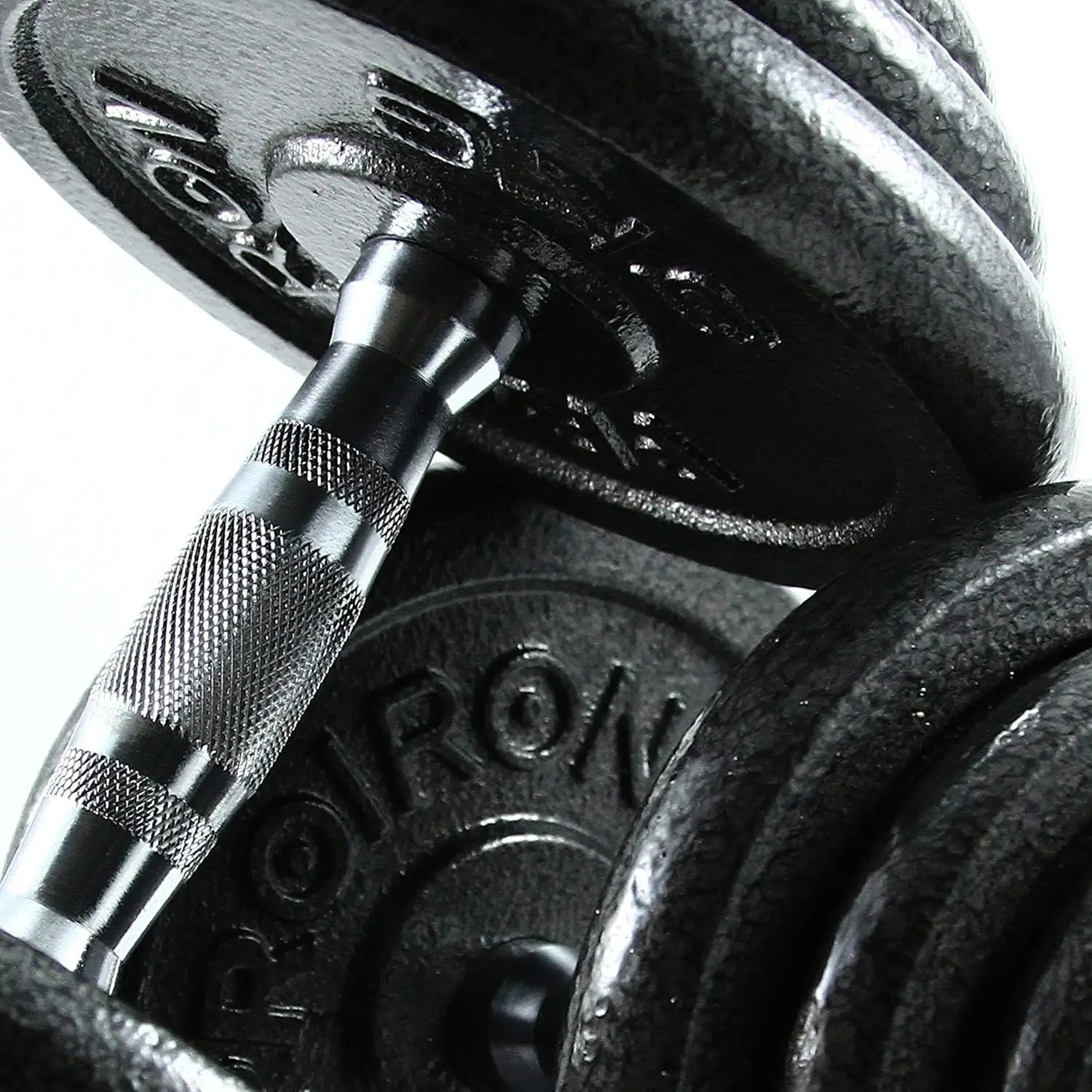 44LB Cast Iron Adjustable Dumbbell Set – Converts to Barbell