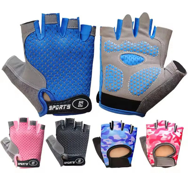 Kids Half Finger Cycling Gloves