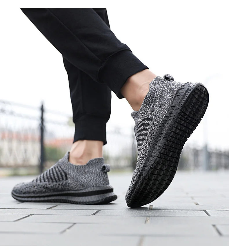 Men's Breathable Slip-On Running Sneakers