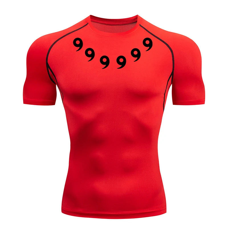 Men’s Printed Compression Workout Shirt